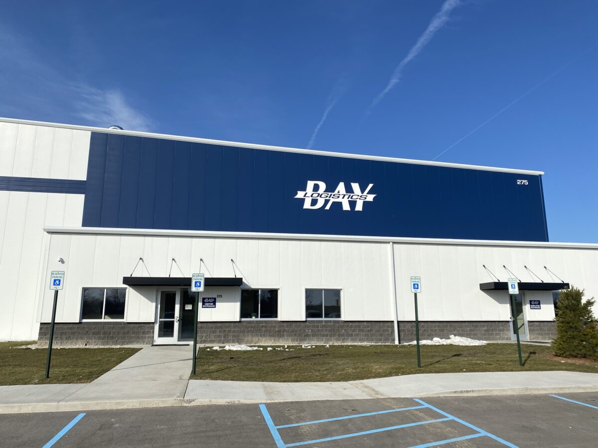 Exterior view of the Bay Logistics Cold Distribution Center