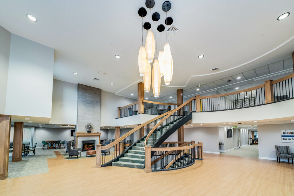 Interior view of a large room at the Holland Home in Breton Terrace