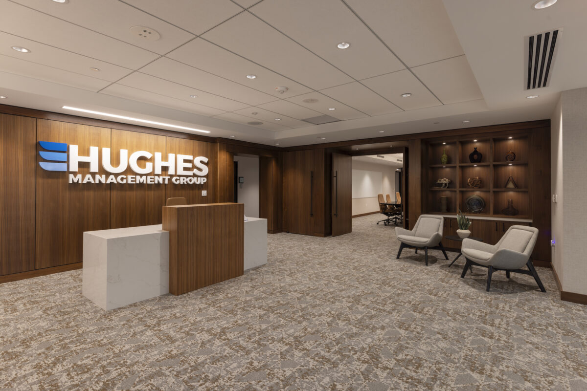 Entry way of Hughes Management