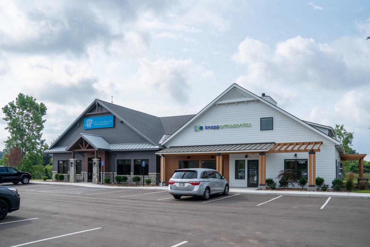 The exterior of Knapp Orthodontics & Stellar Smiles Pediatric Dentistry