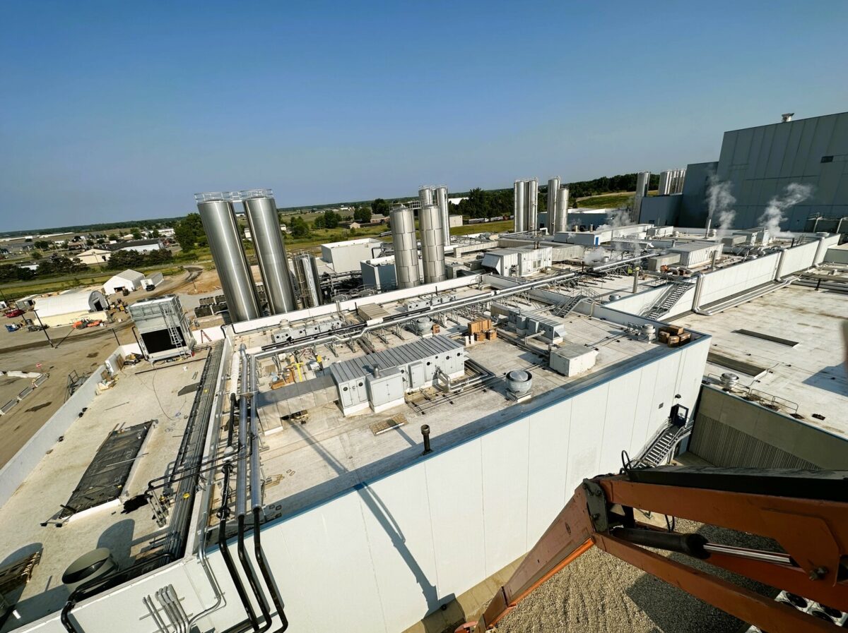 The exterior view of the roof of the fairlife - Project Texas Line 7