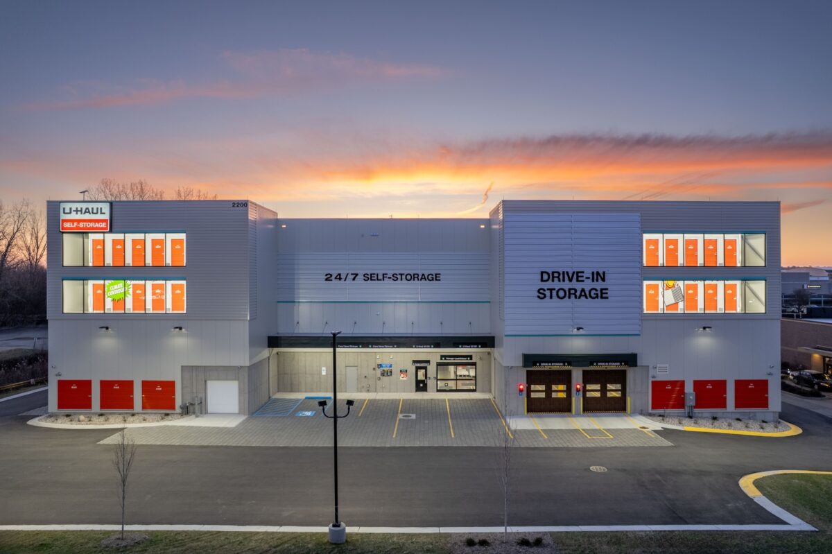 The outside of the U-Haul Storage Center Alpine Avenue