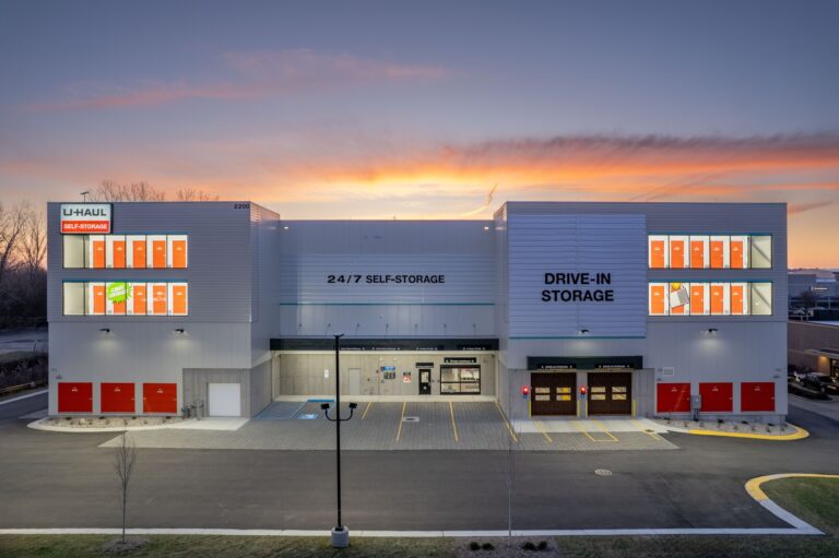 The outside of the U-Haul Storage Center Alpine Avenue