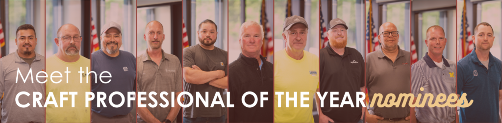 The 2025 CPOY nominees: Daniel Aldana, Brad Hallock, Ron Sterk, Gil Boehm, Izet Ibrahimovic, Mike Brechting, John Kwekel, and Nick Mainstone