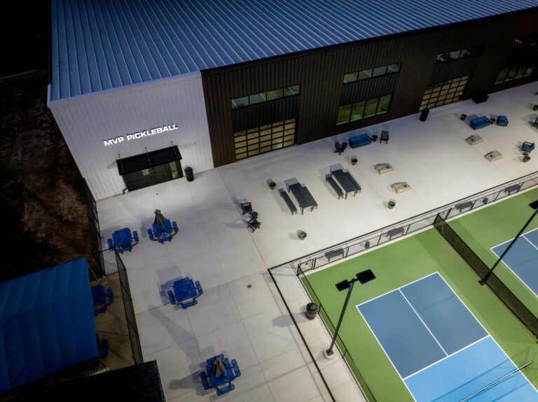 exterior of MVP Athletic Club Crahen Pickleball Facility