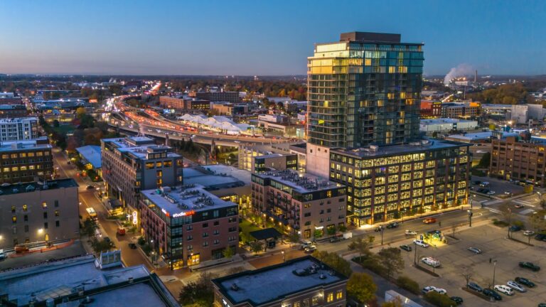 Exterior image of Studio Park Lofts & Tower