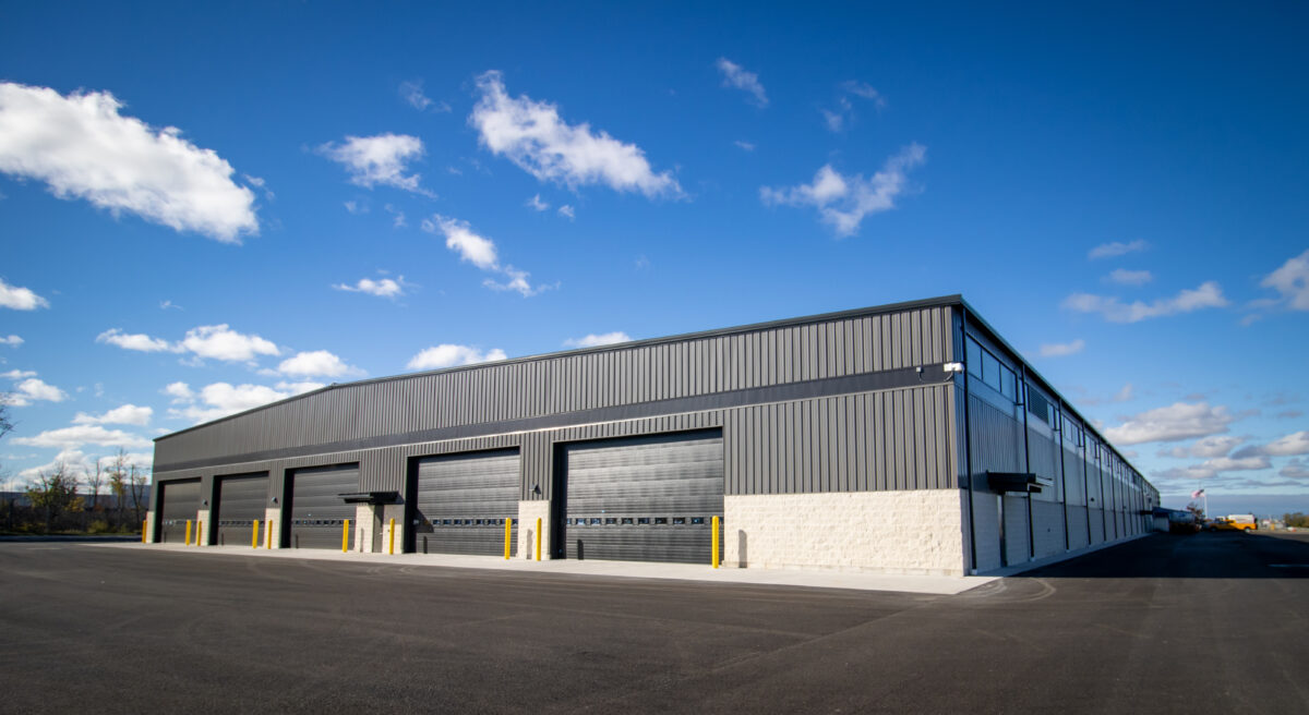Exterior look of the Gerald R. Ford International Airport Snow Removal Equipment Building