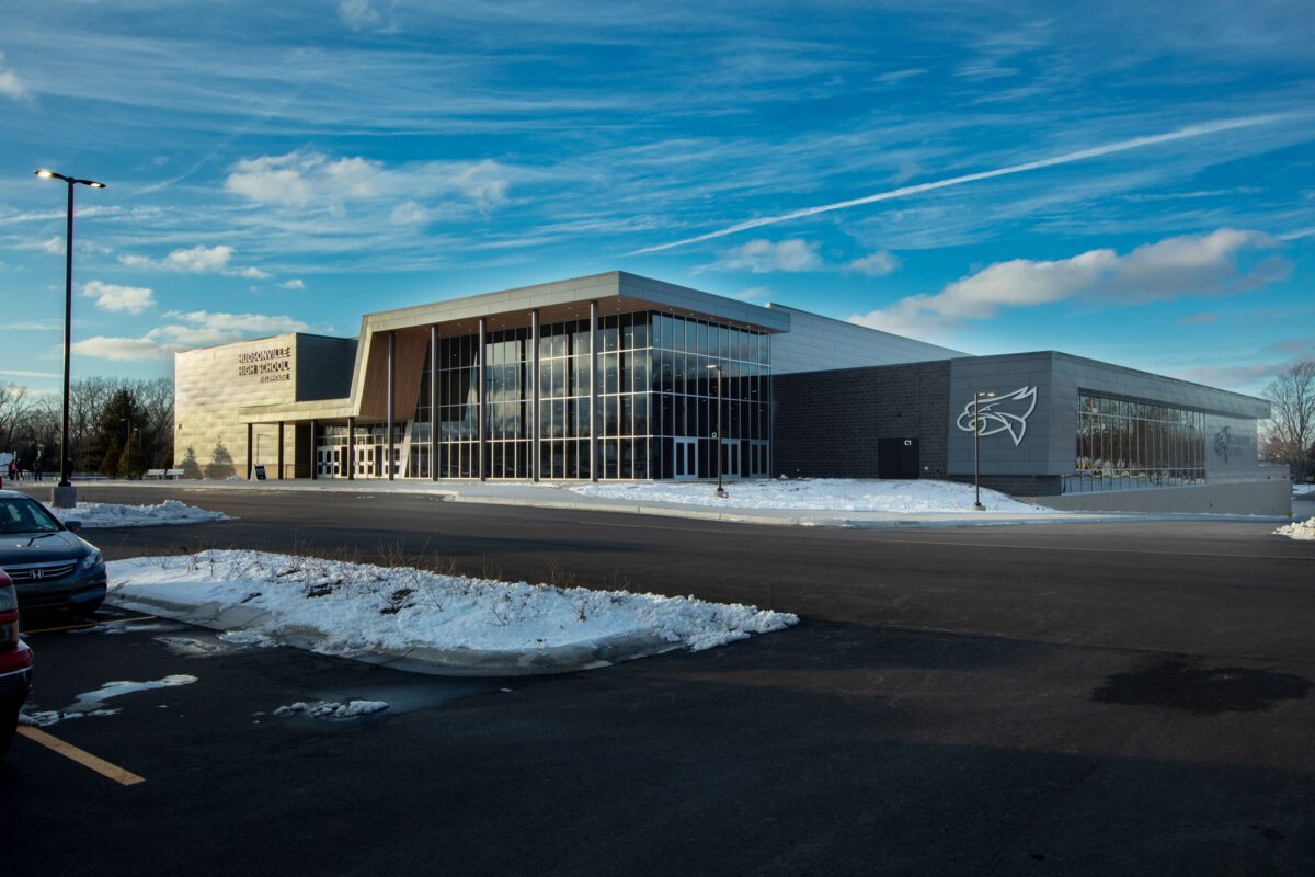 Exterior shot of Hudsonville Public Schools — Freshman Campus