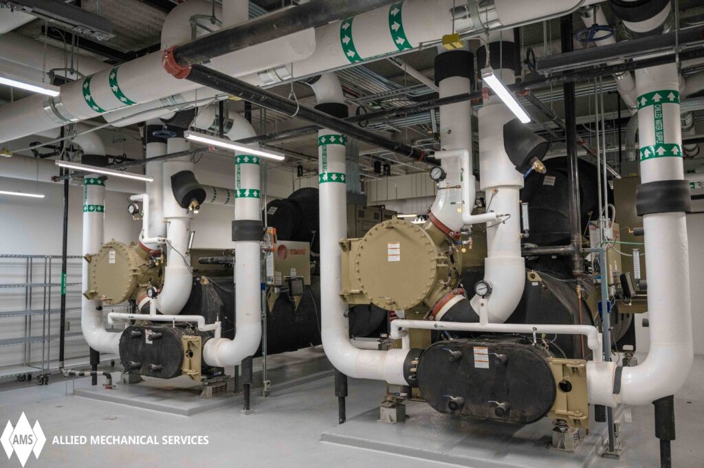 The plumbing inside of the Corewell Health — Ambulatory Care Center