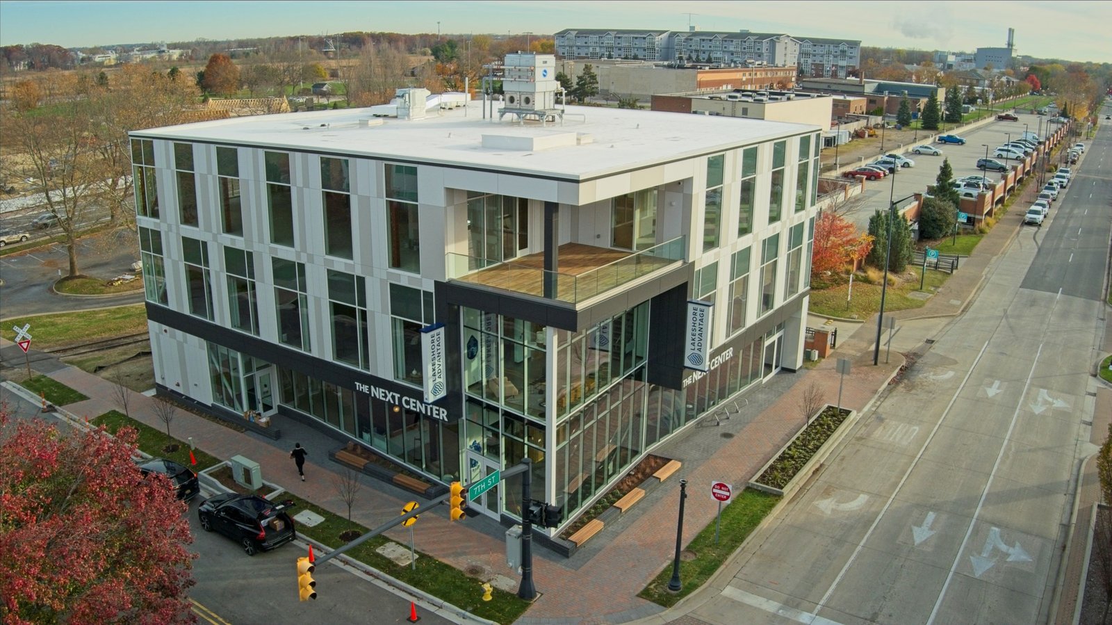 exterior of the Lakeshore Advantage The Next Center