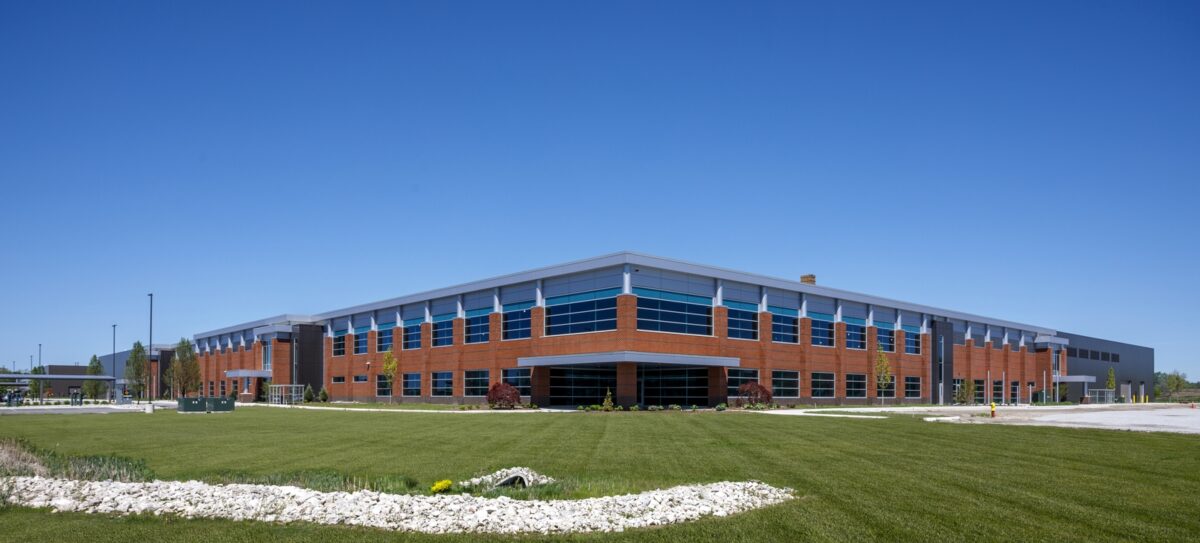 The exterior of Gentex Corporation — North Riley Campus Building 3