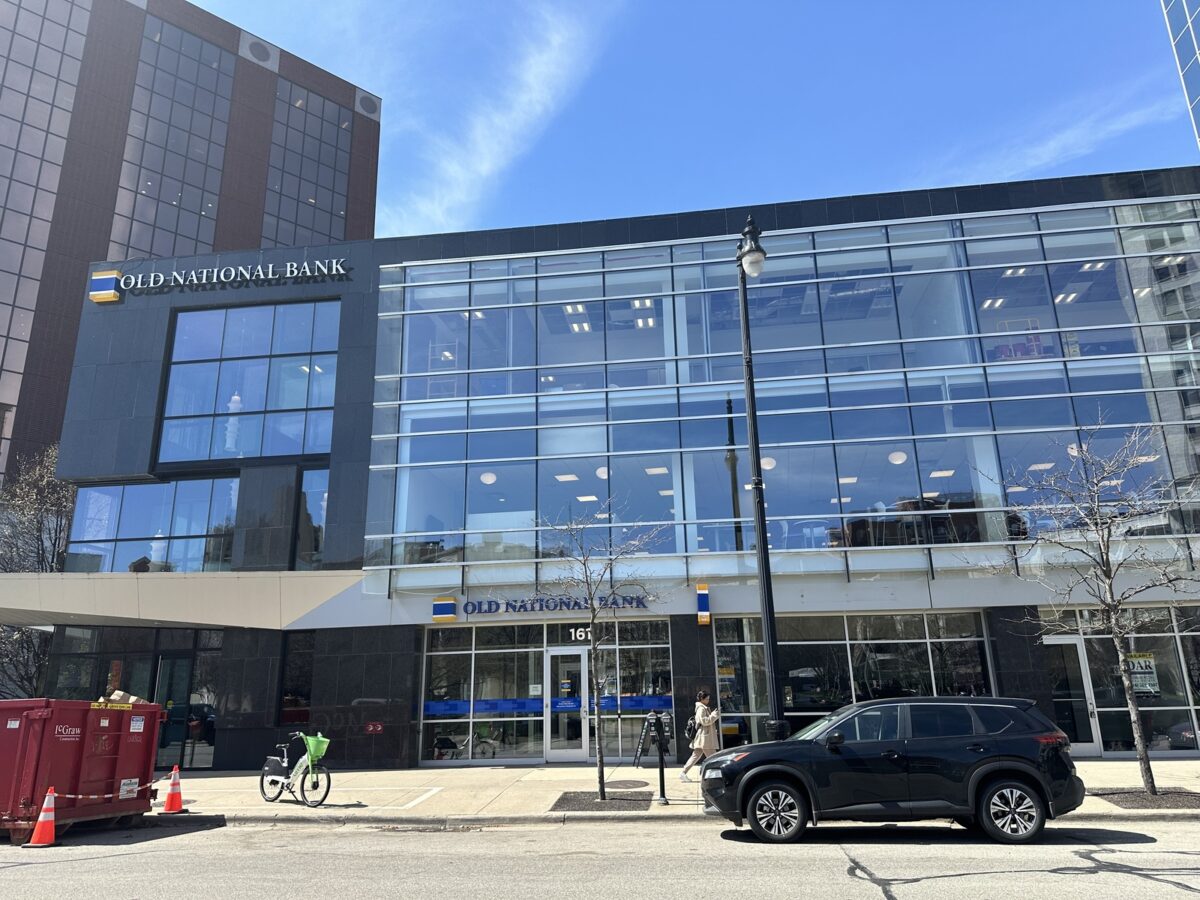 The exterior of Old National Bank