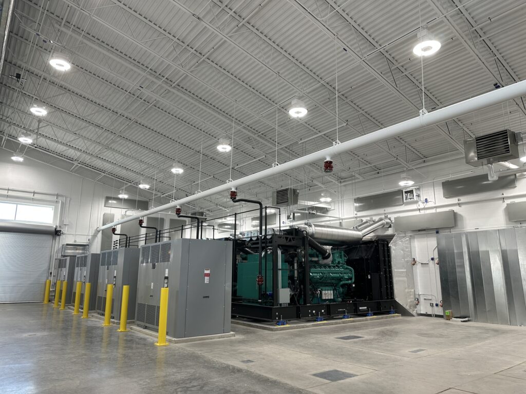 The inside of the Gerald R. Ford International Airport Power Generation project