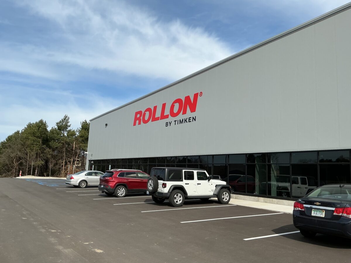 The exterior of the Rollon office building