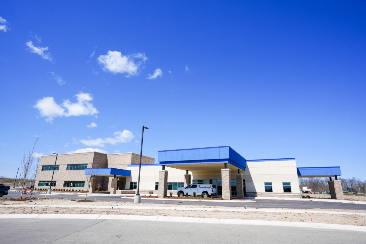 The exterior of UHS & Trinity Health MI Southridge Behavioral Hospital