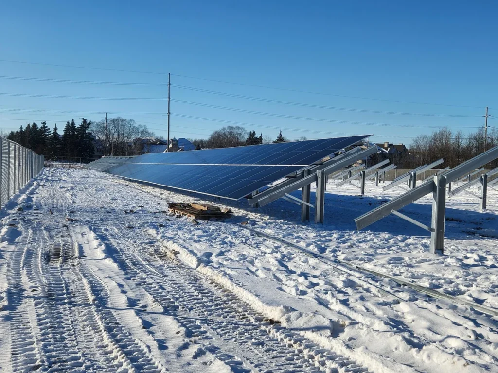 Solar panels at the Steelcase — Kentwood Campus