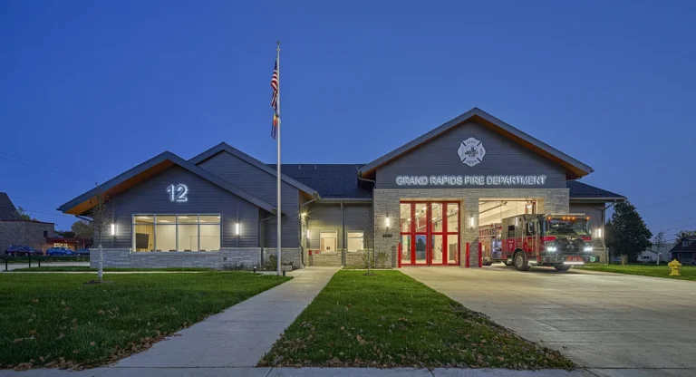 The exterior of the City of Grand Rapids — Kendall Street Fire Station
