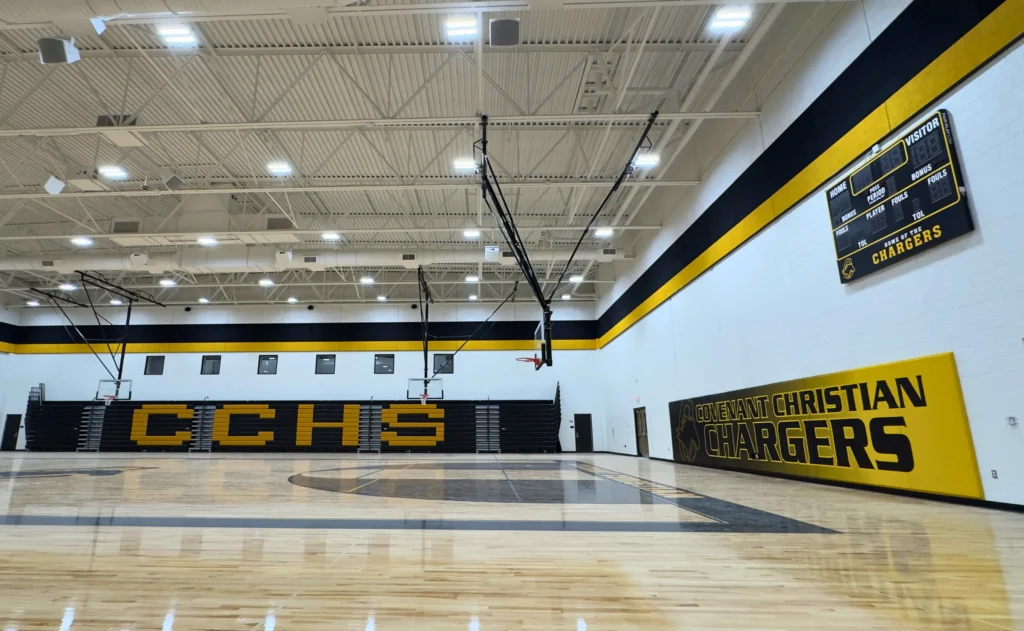 The interior of Covenant Christian High School