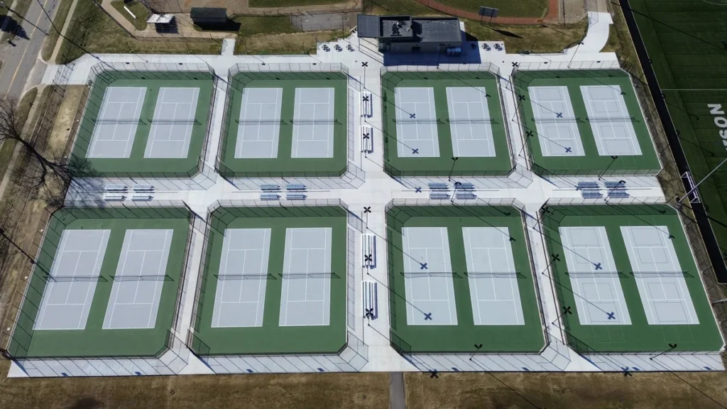 The exterior of Jenison Public Schools — Tennis Courts