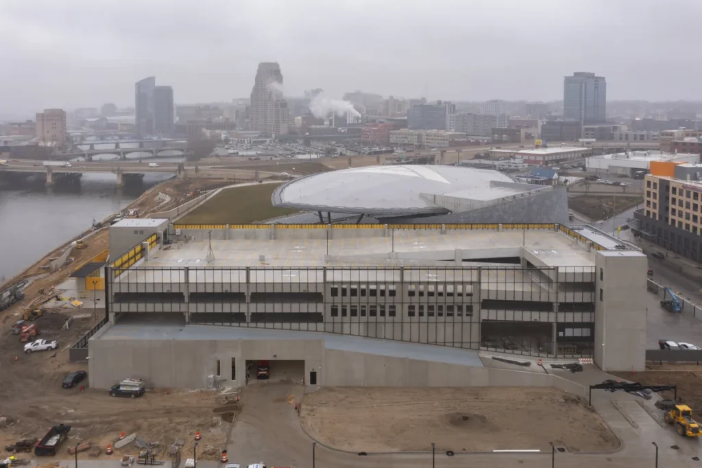 The construction of City of Grand Rapids — Amphitheater Parking