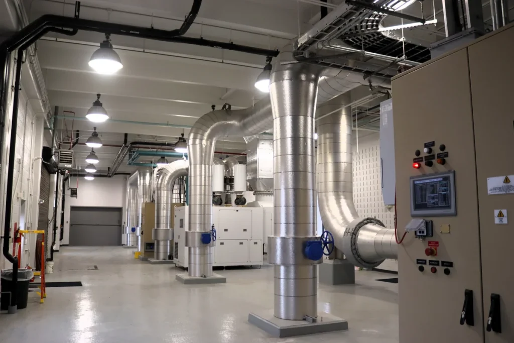 The piping for the City of Wyoming Clean Water Plant — Activated Sludge Blower